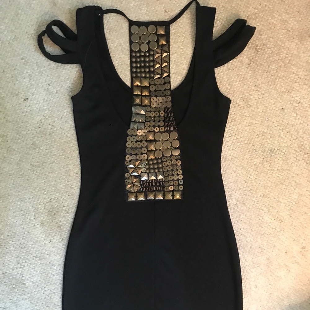LF embellished black mini dress. Never worn